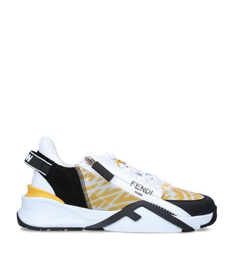 Shop Fendi Flow Leather Sneakers .